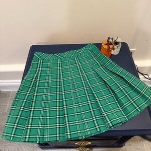 Sunday Best Multicolored Pleated Mini Skirt